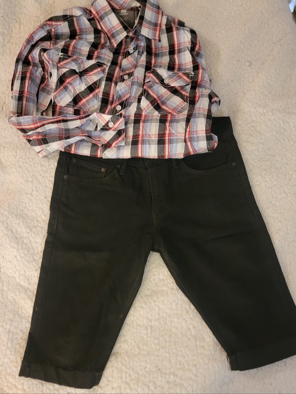 🆕️🩳Old Navy Slim Etroit Distressed Jean Shorts, Black, Sz 30